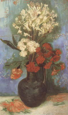 Vase with Carnations and Othe Flowers (nn04)